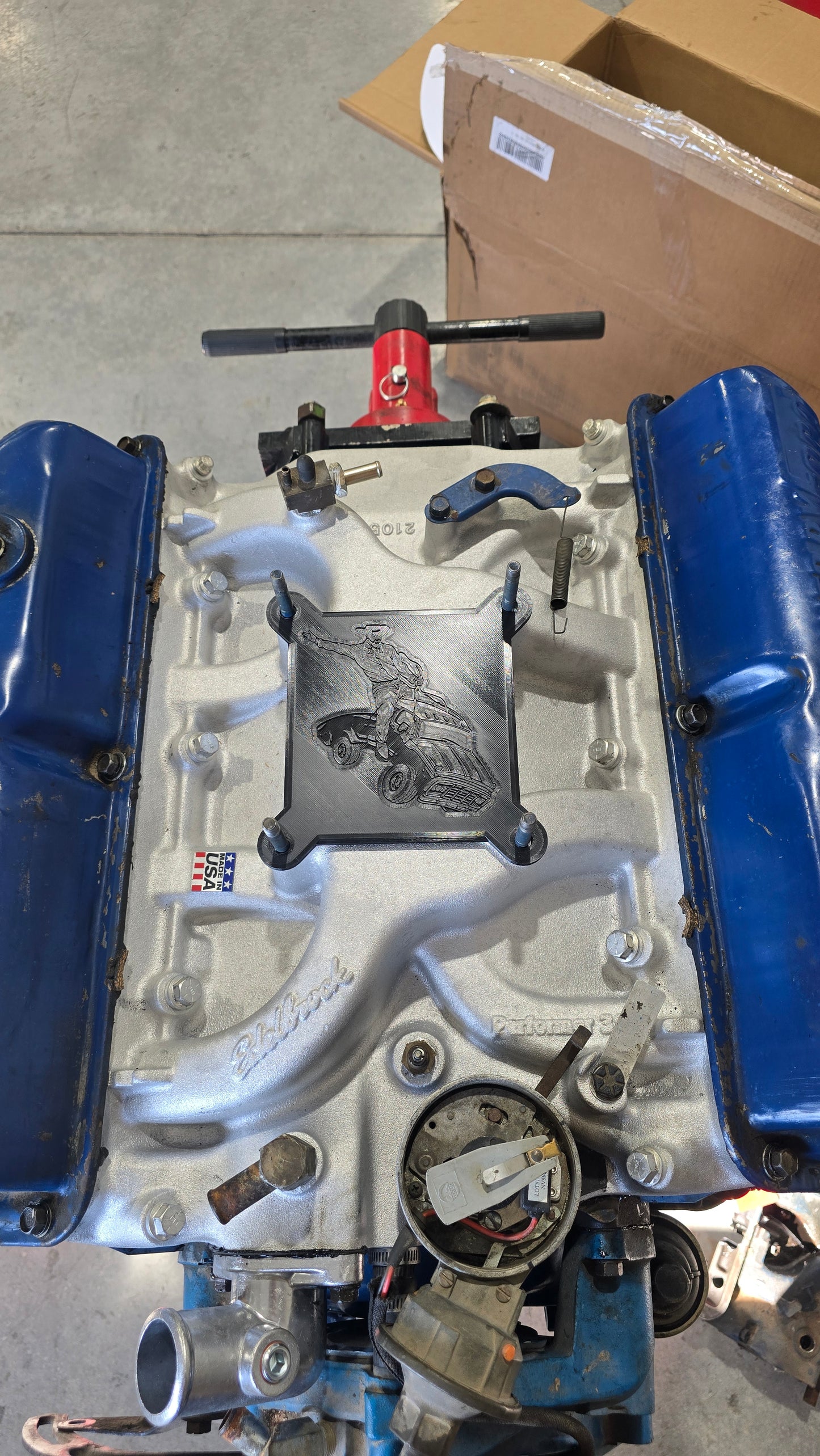 4BBL Carburetor/Intake Block-Off Plate